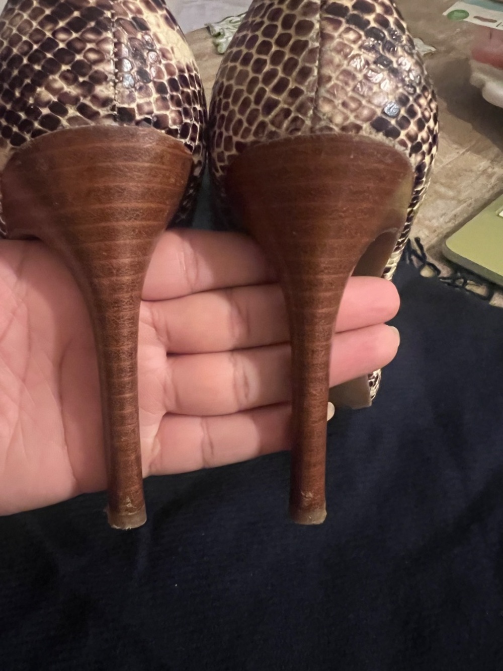 Jessica Simpson Python Embossed Pumps - Picture 6 of 7